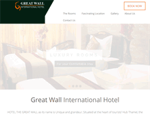 Tablet Screenshot of hotelgreatwallnepal.com